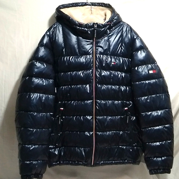 Tommy Hilfiger Other - SALE! NWOT Tommy Hilfiger Sherpa Lined Hood Mens Puffer Coat Sz.L